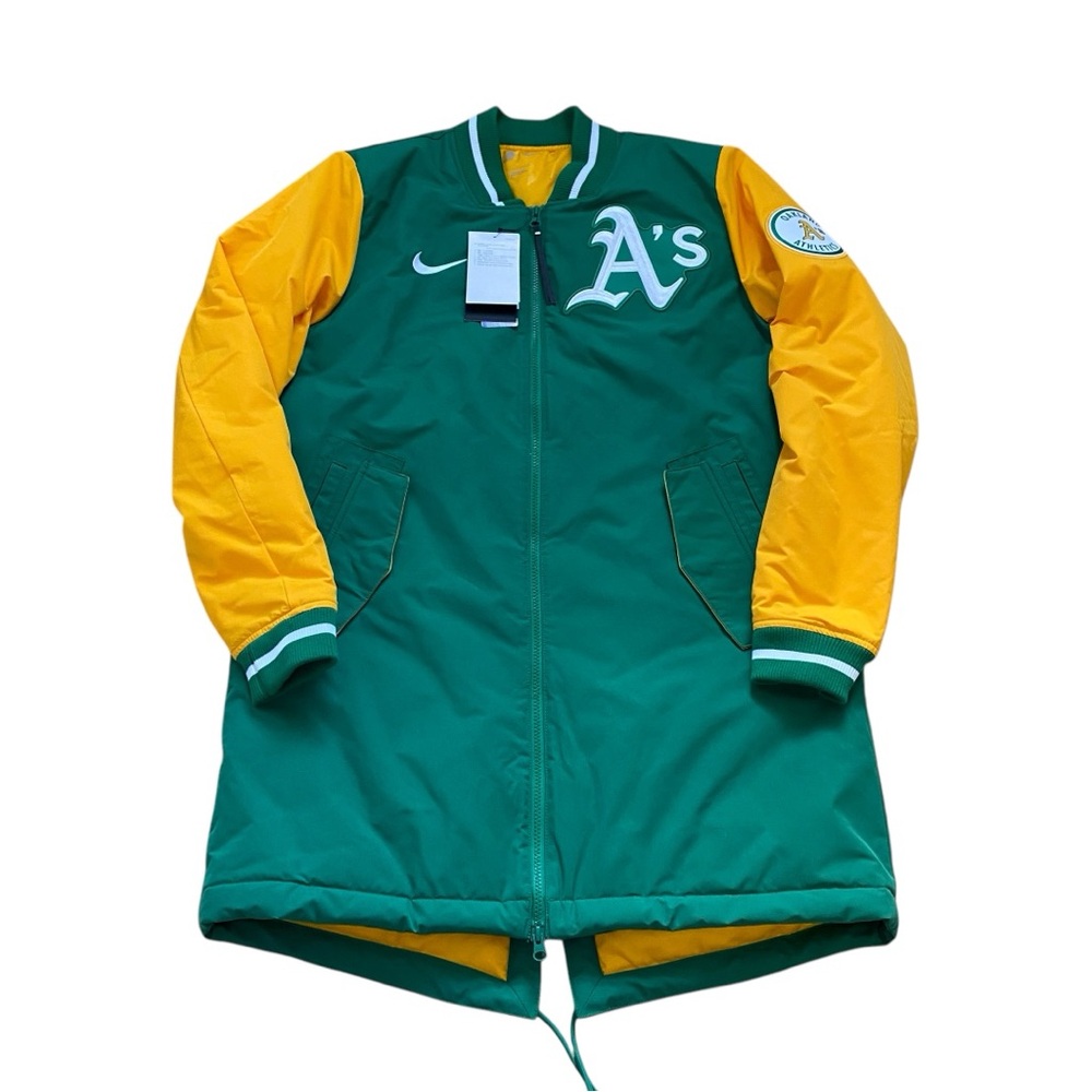 Nike 2022 MLB Oakland Athletics Trench Coat